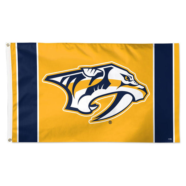 Nashville Predators V STRIPE Flag - Deluxe 3' X 5'