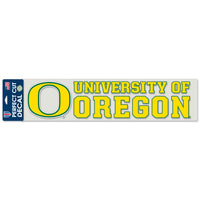 Oregon Ducks Perfect Cut Decals 4" x 17"