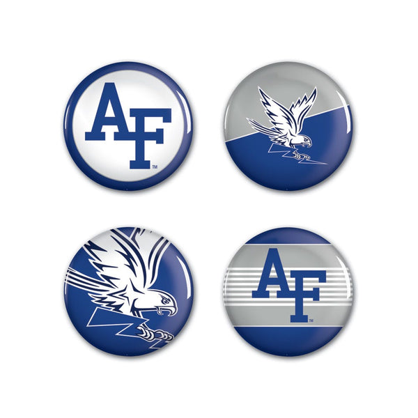 Air Force Falcons Button 4 Pack 1 1/4" Rnd
