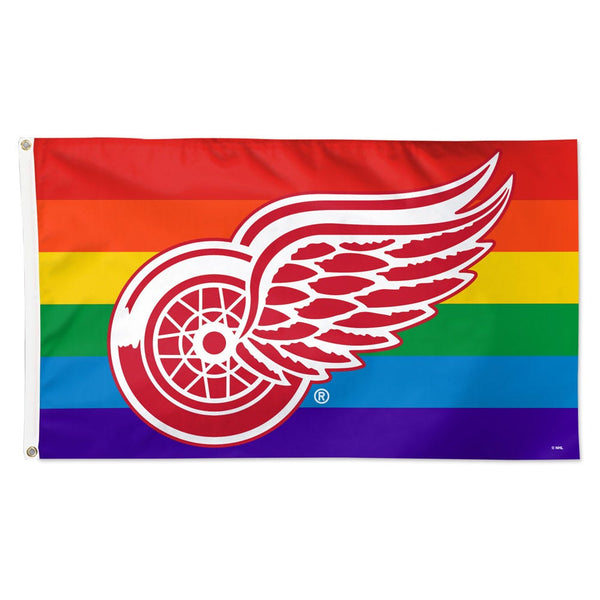 Detroit Red Wings PRIDE Flag - Deluxe 3' X 5'