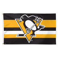 Pittsburgh Penguins H STRIPE Flag - Deluxe 3' X 5'