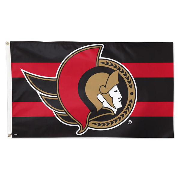 Ottawa Senators H STRIPE Flag - Deluxe 3' X 5'
