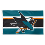 San Jose Sharks H STRIPE Flag - Deluxe 3' X 5'