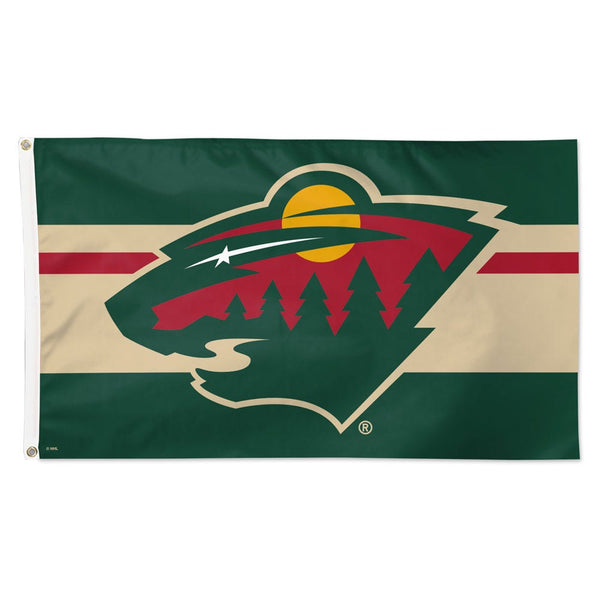 Minnesota Wild H STRIPE Flag - Deluxe 3' X 5'