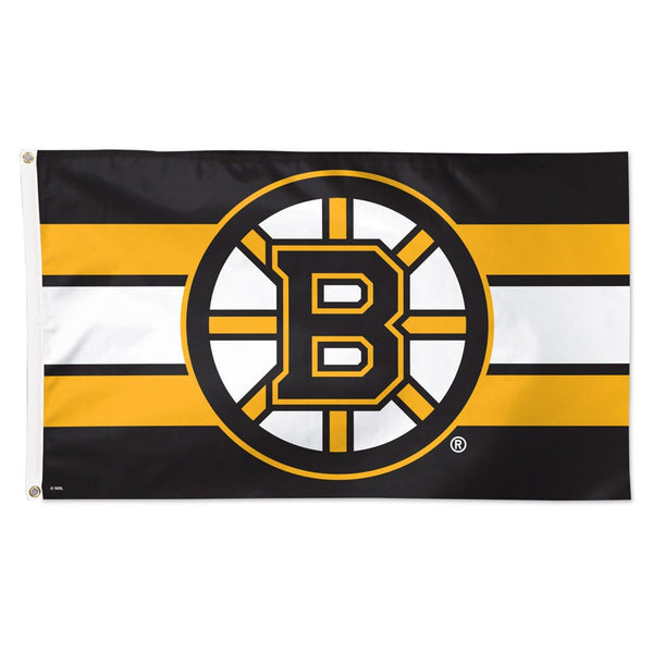 Boston Bruins H STRIPE Flag - Deluxe 3' X 5'