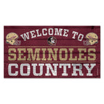 Wholesale-Florida State Seminoles Wood Sign 13"x24" 1/4" thick