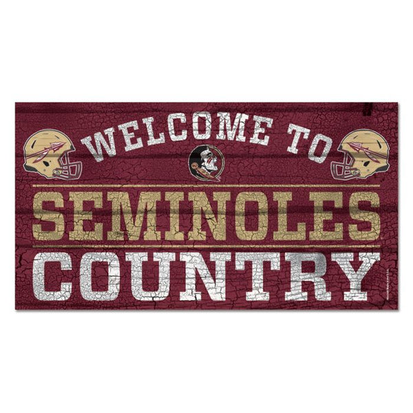 Wholesale-Florida State Seminoles Wood Sign 13"x24" 1/4" thick