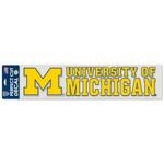 Michigan Wolverines Perfect Cut Decals 4" x 17"