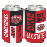 Jacksonville State Gamecocks COLORBLOCK Can Cooler 12 oz.