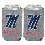 Ole Miss Rebels HEATHER GREY Can Cooler 12 oz.