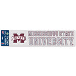 Mississippi State Bulldogs Perfect Cut Decals 4" x 17"