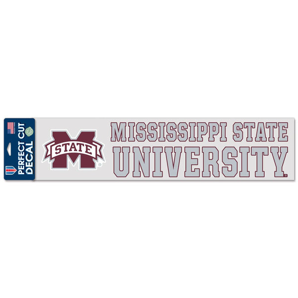 Mississippi State Bulldogs Perfect Cut Decals 4" x 17"