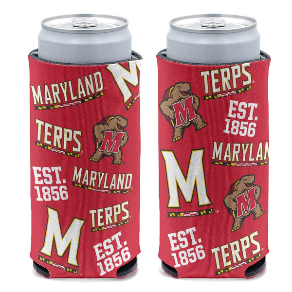 Maryland Terrapins 12 oz Slim Can Cooler