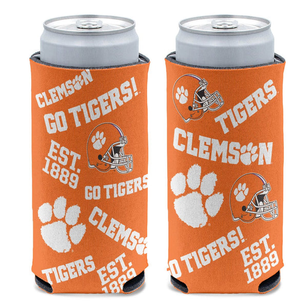 Clemson Tigers 12 oz Slim Can Cooler
