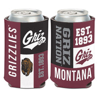 Montana Grizzlies COLORBLOCK Can Cooler 12 oz.