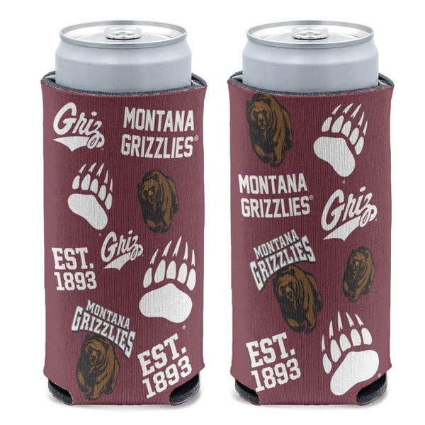 Wholesale-Montana Grizzlies 12 oz Slim Can Cooler