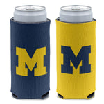 Michigan Wolverines 12 oz Slim Can Cooler