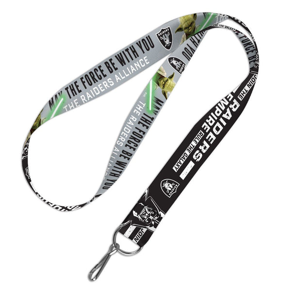 Las Vegas Raiders / Star Wars Yoda/Vader Lanyard 1"