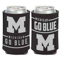 Michigan Wolverines blackout Can Cooler 12 oz.