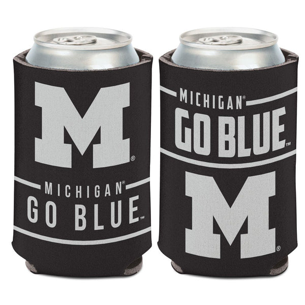Michigan Wolverines blackout Can Cooler 12 oz.
