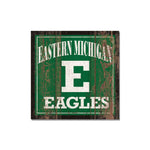 Wholesale-Eastern Michigan Eagles Wooden Magnet 3" X 3"