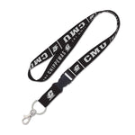 Wholesale-Central Michigan Chippewas blackout Lanyard w/detachable buckle 1"