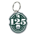 Wholesale-Michigan State Spartans Michigan St 125th Football Anniversary Premium Acrylic Key Ring