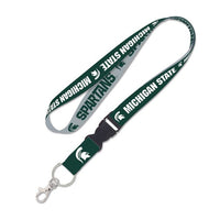 Wholesale-Michigan State Spartans Lanyard w/detachable buckle 1"