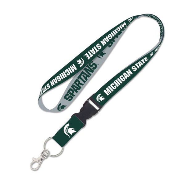 Wholesale-Michigan State Spartans Lanyard w/detachable buckle 1"