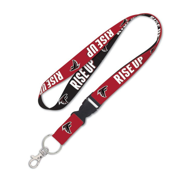 Atlanta Falcons Slogan Lanyard w/detachable buckle 1"
