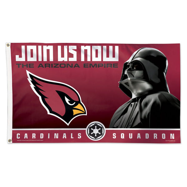 Arizona Cardinals / Star Wars Darth Vader Flag - Deluxe 3' X 5'