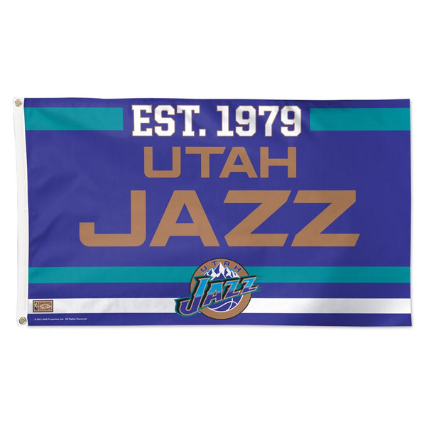 Utah Jazz EST Flag - Deluxe 3' X 5'