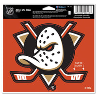Anaheim Ducks Multi-Use Decal - cut to logo 5" x 6"