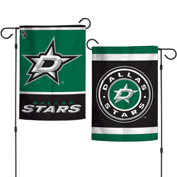Dallas Stars Garden Flags 2 sided 12.5" x 18"