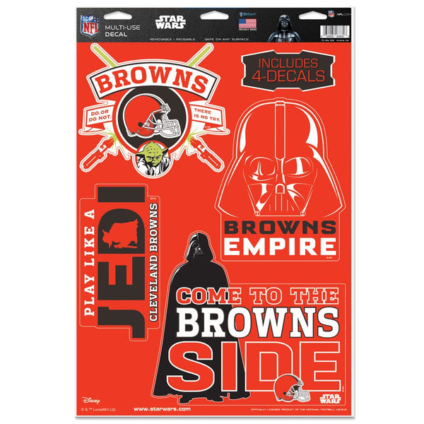 Cleveland Browns / Star Wars VADER Multi-Use Decal 11" x 17"