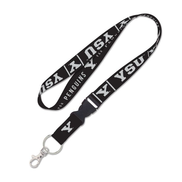 Wholesale-Youngstown State Penguins BLACKOUT Lanyard w/detachable buckle 1"