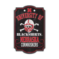 Wholesale-Nebraska Cornhuskers BLACKSHIRTS Wood Sign 11" x 17" 1/4" thick