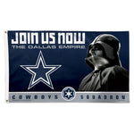 Dallas Cowboys / Star Wars Darth Vader Flag - Deluxe 3' X 5'