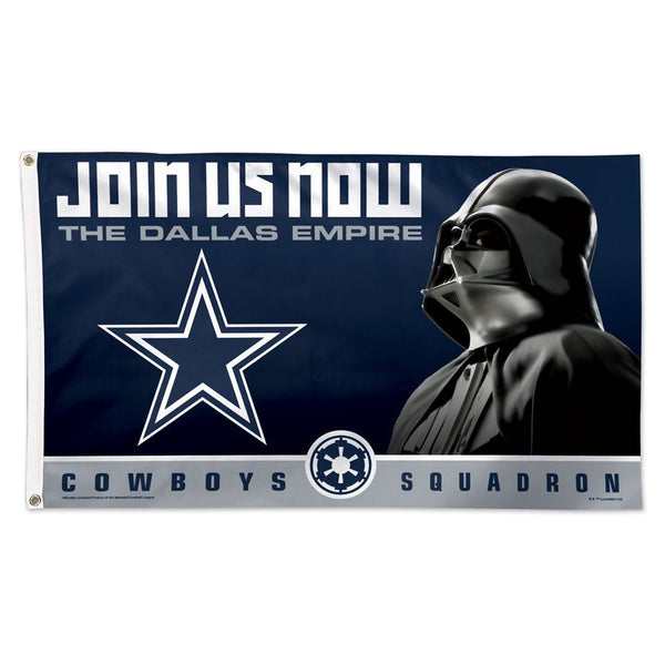 Dallas Cowboys / Star Wars Darth Vader Flag - Deluxe 3' X 5'