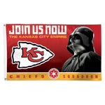 Kansas City Chiefs / Star Wars Darth Vader Flag - Deluxe 3' X 5'