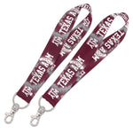 Texas A&M Aggies TIE DYE Lanyard Key Strap 1"