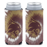 Wholesale-Texas State Bobcats TIE DYE 12 oz Slim Can Cooler