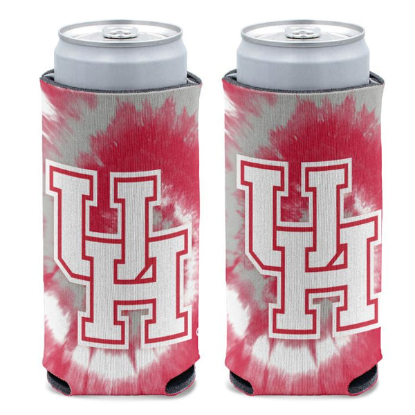 Wholesale-Houston Cougars TIE DYE 12 oz Slim Can Cooler