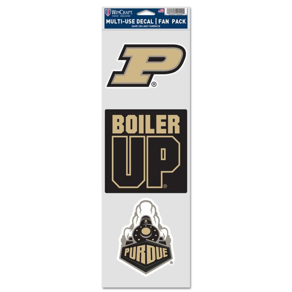 Wholesale-Purdue Boilermakers Fan Decals 3.75" x 12"