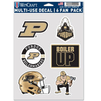 Wholesale-Purdue Boilermakers 6 PACK; FOOTBALL HELMET Multi Use 6 Fan Pack