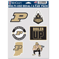 Wholesale-Purdue Boilermakers 6 PACK STATE SHAPE Multi Use 6 Fan Pack