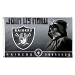 Las Vegas Raiders / Star Wars Darth Vader Flag - Deluxe 3' X 5'
