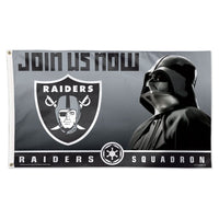 Las Vegas Raiders / Star Wars Darth Vader Flag - Deluxe 3' X 5'