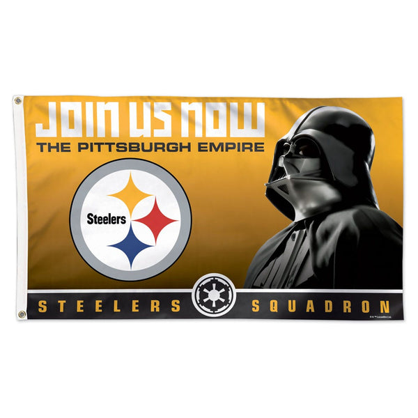 Pittsburgh Steelers / Star Wars Darth Vader Flag - Deluxe 3' X 5'