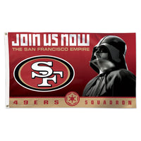 San Francisco 49ers / Star Wars Darth Vader Flag - Deluxe 3' X 5'